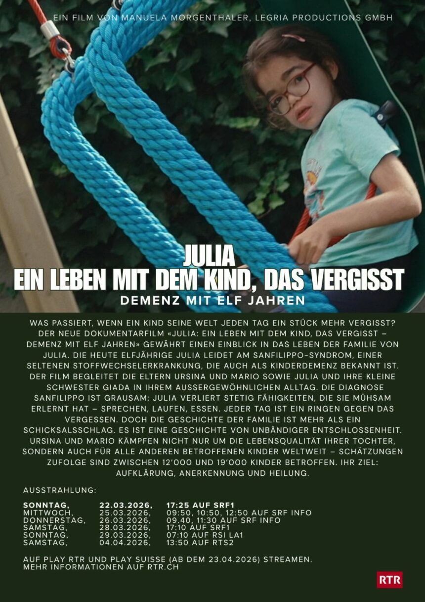 Julia, ein Leben mit dem Kind das vergisst DOKU: Julia – ein Leben mit dem Kind das vergisst